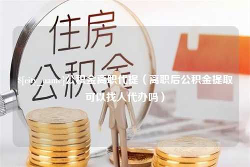 宜阳公积金离职代提（离职后公积金提取可以找人代办吗）